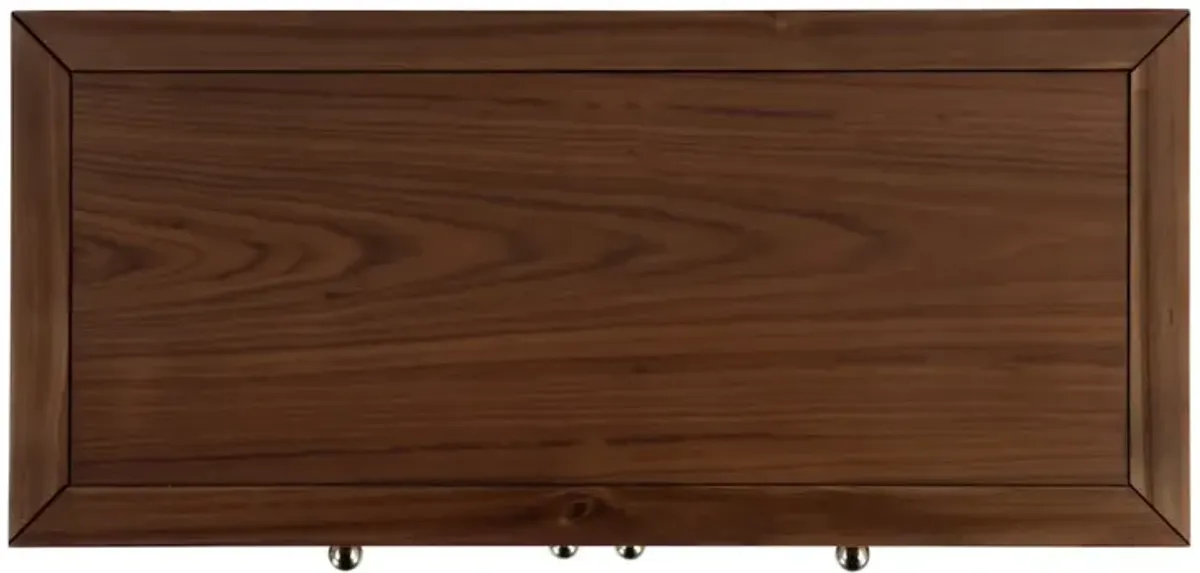 Butler Specialty Nora 31 in. W Wood 1 Drawer 2 Door Accent Storage Cabinet, Medium Brown