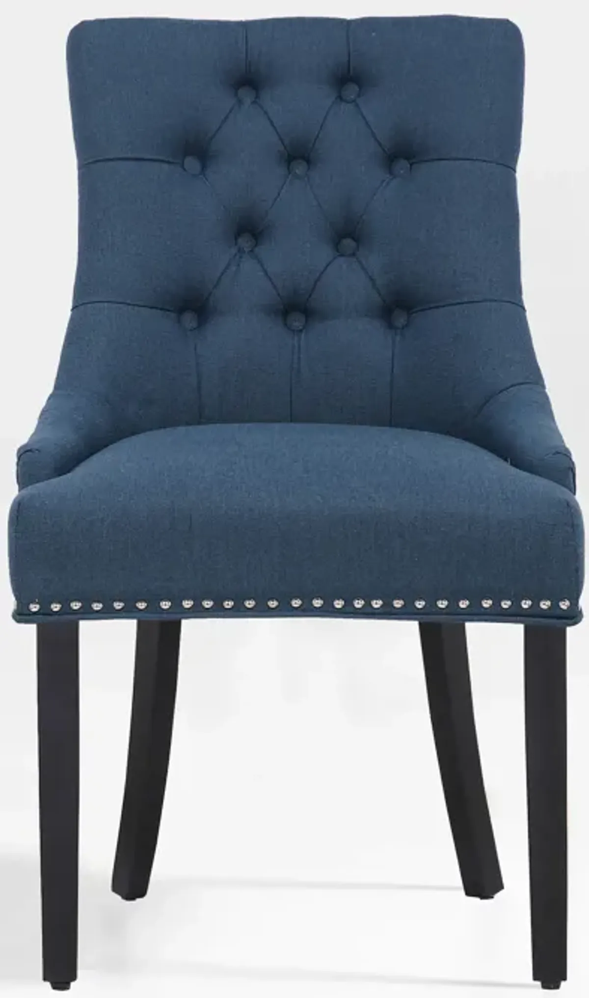 WestinTrends Upholstered Wingback Button Tufted Dining Chair