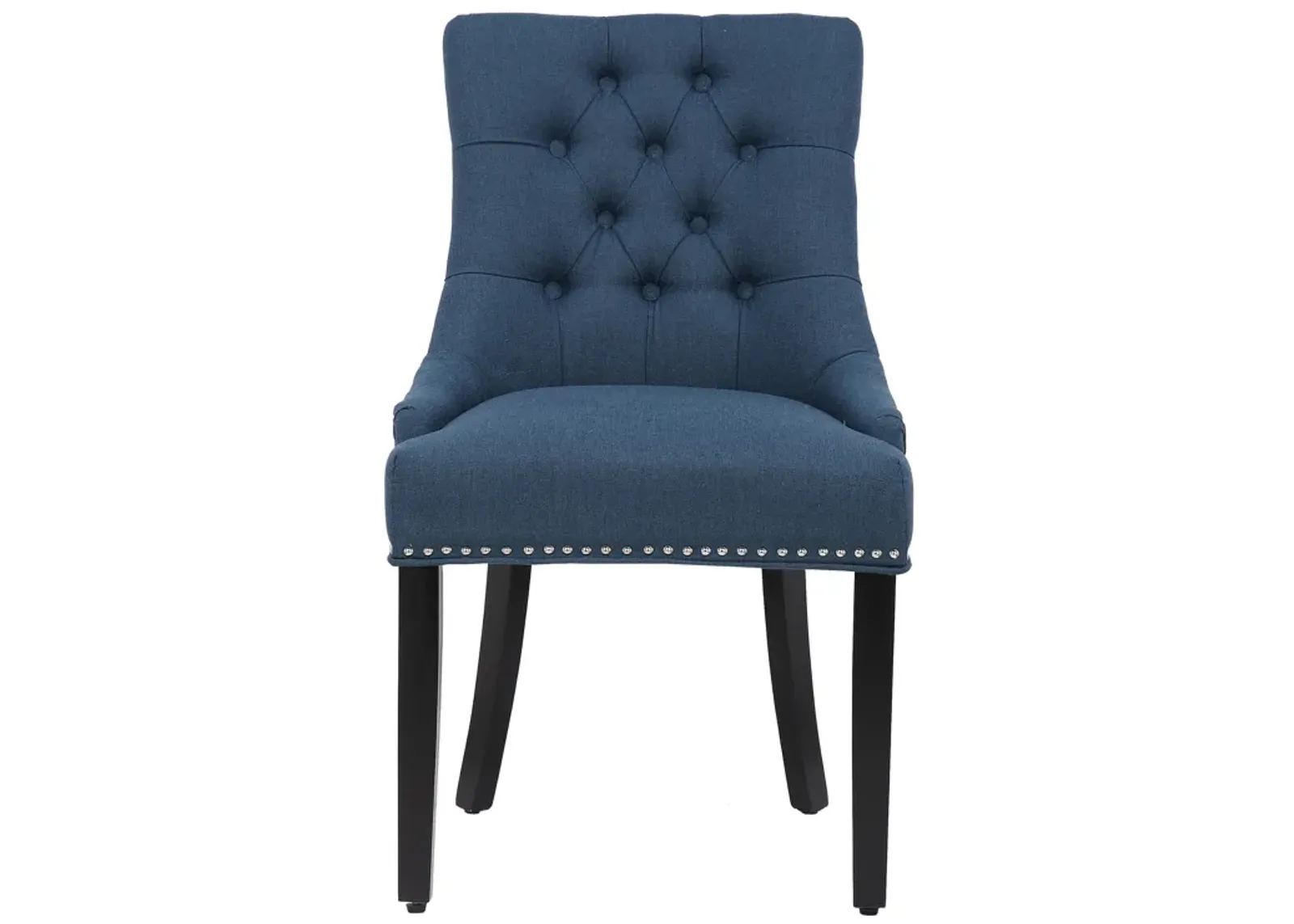 WestinTrends Upholstered Wingback Button Tufted Dining Chair