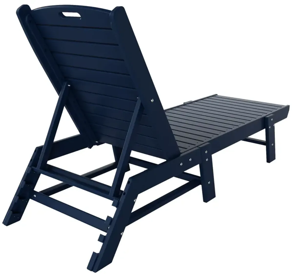 Reclining Outdoor Patio Adjustable Chaise Lounge Chair (Set of 2)