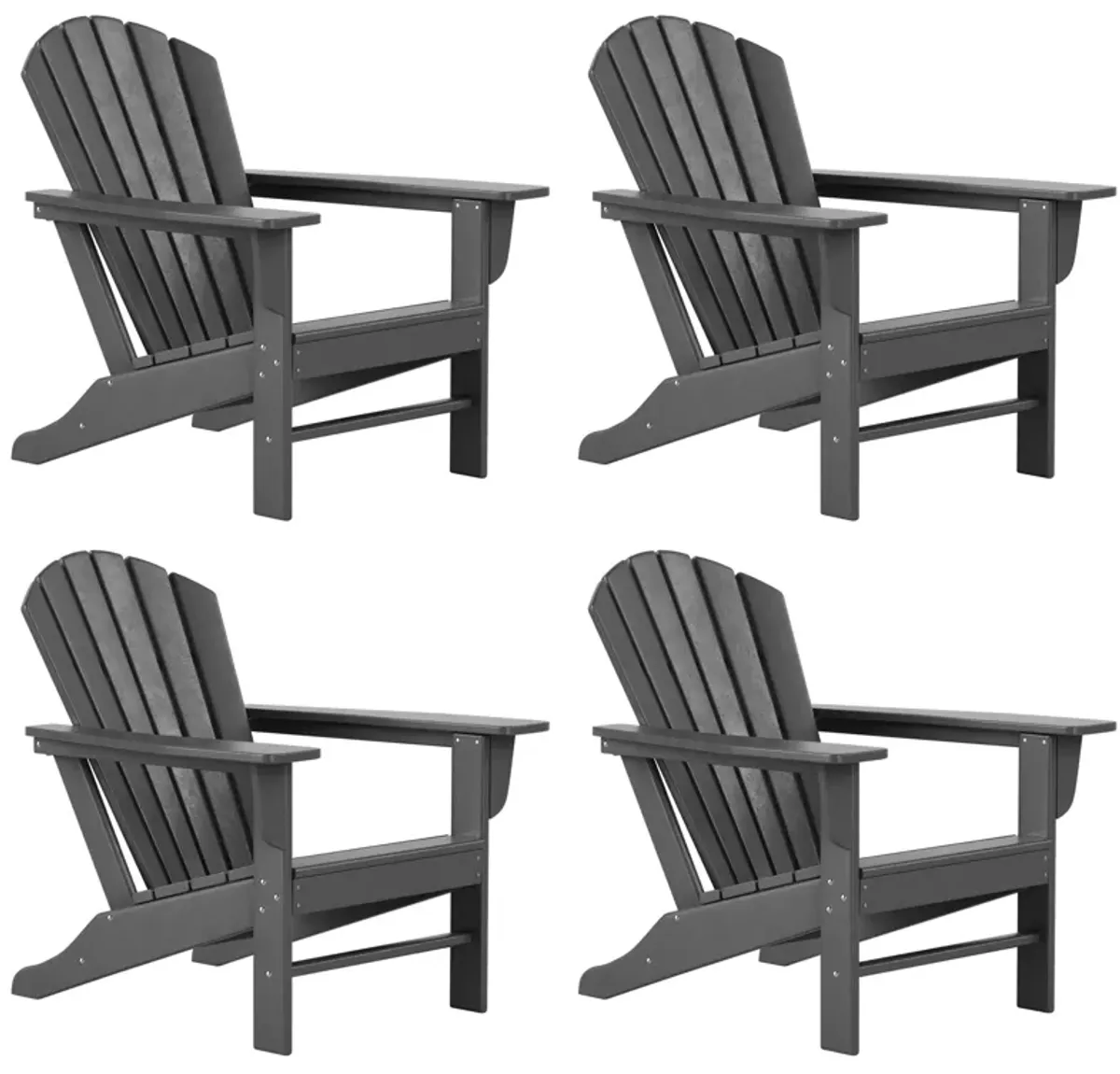 WestinTrends Outdoor Patio Adirondack Chair (Set of 4)