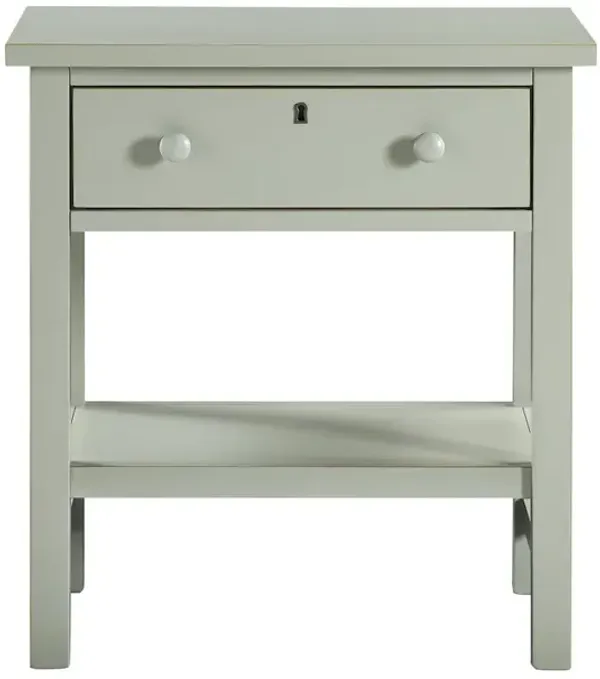 Franklen 1-drawer Storage Nightstand - Antique Gray