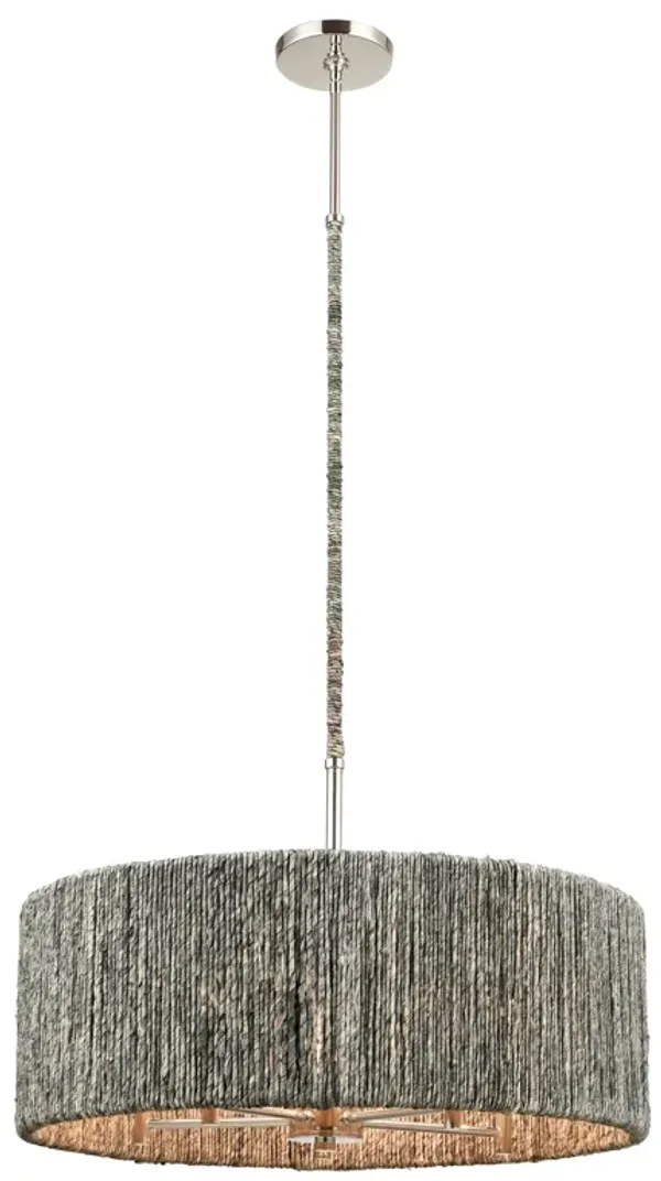 Abaca 24" Wide 5-Light Chandelier