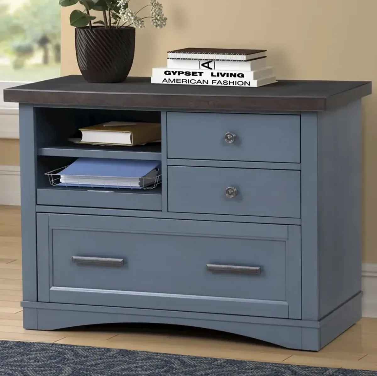 Parker House Furniture Parker House Americana Modern - Denim Functional File with Power Center
