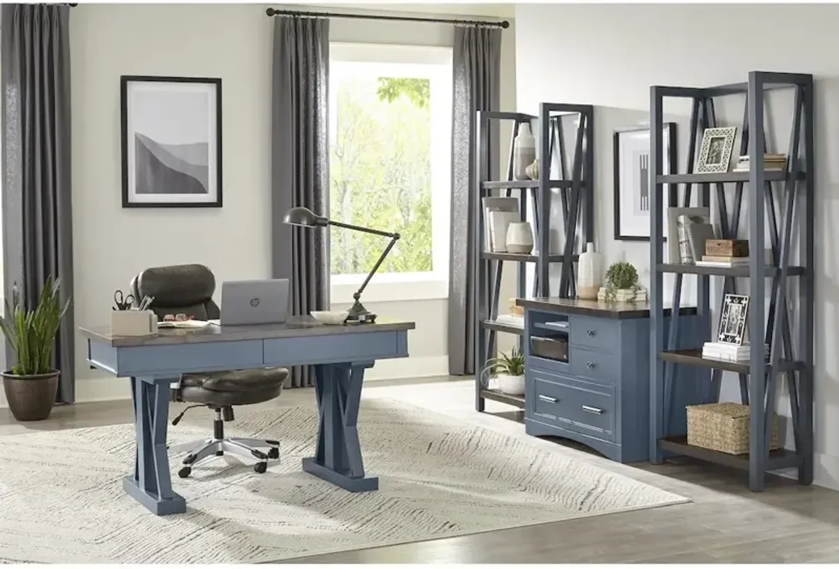Parker House Furniture Parker House Americana Modern - Denim Functional File with Power Center