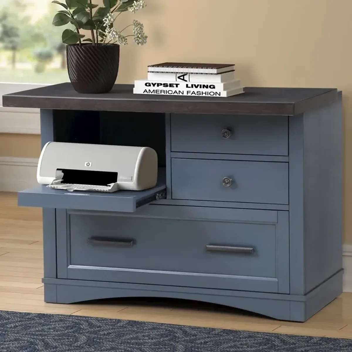Parker House Furniture Parker House Americana Modern - Denim Functional File with Power Center