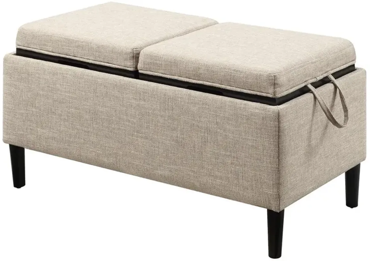 Convience Concept, Inc. Designs4Comfort Magnolia Storage Ottoman with Reversible Trays