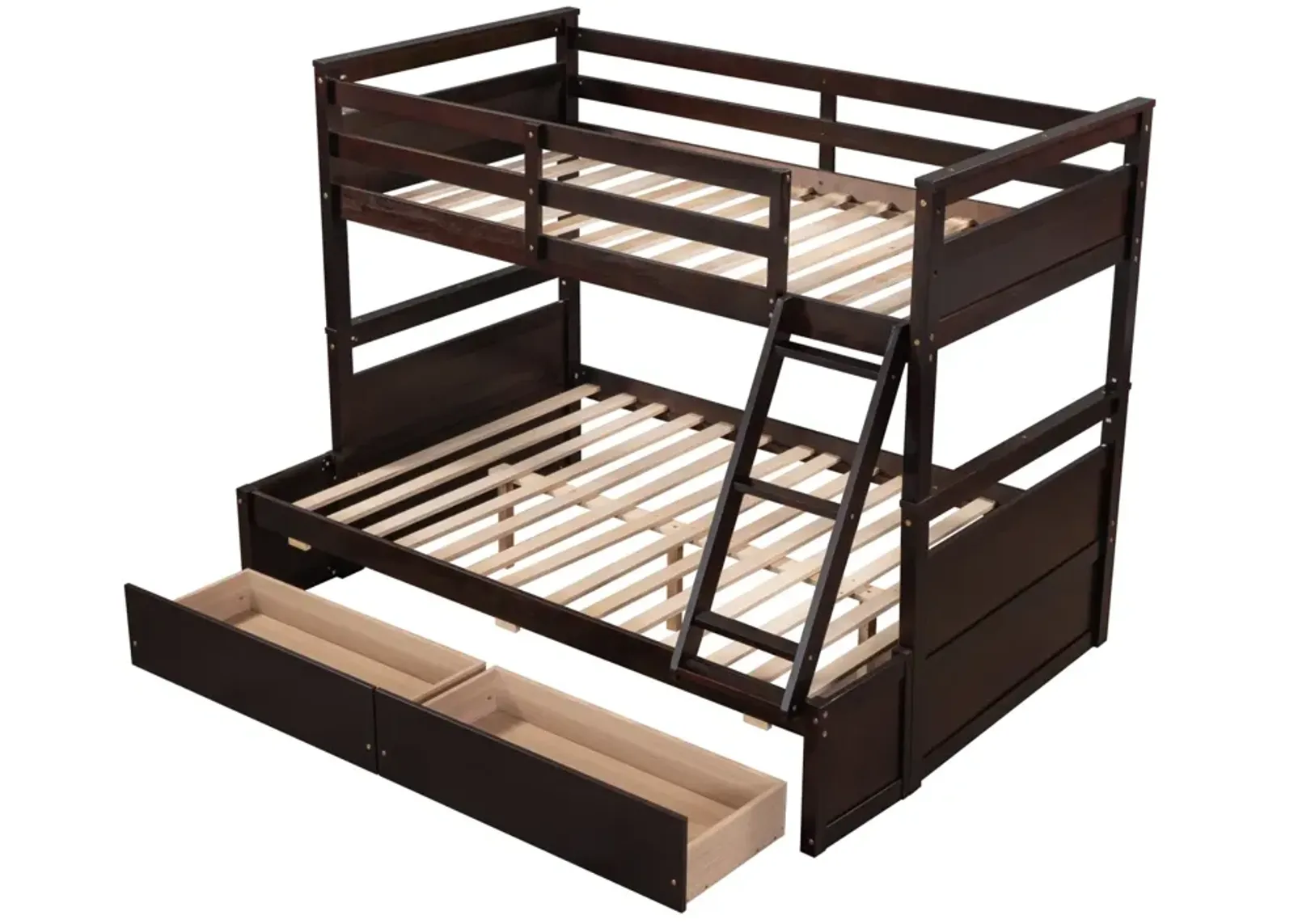 Twin Over Full Bunk Bed With Storage