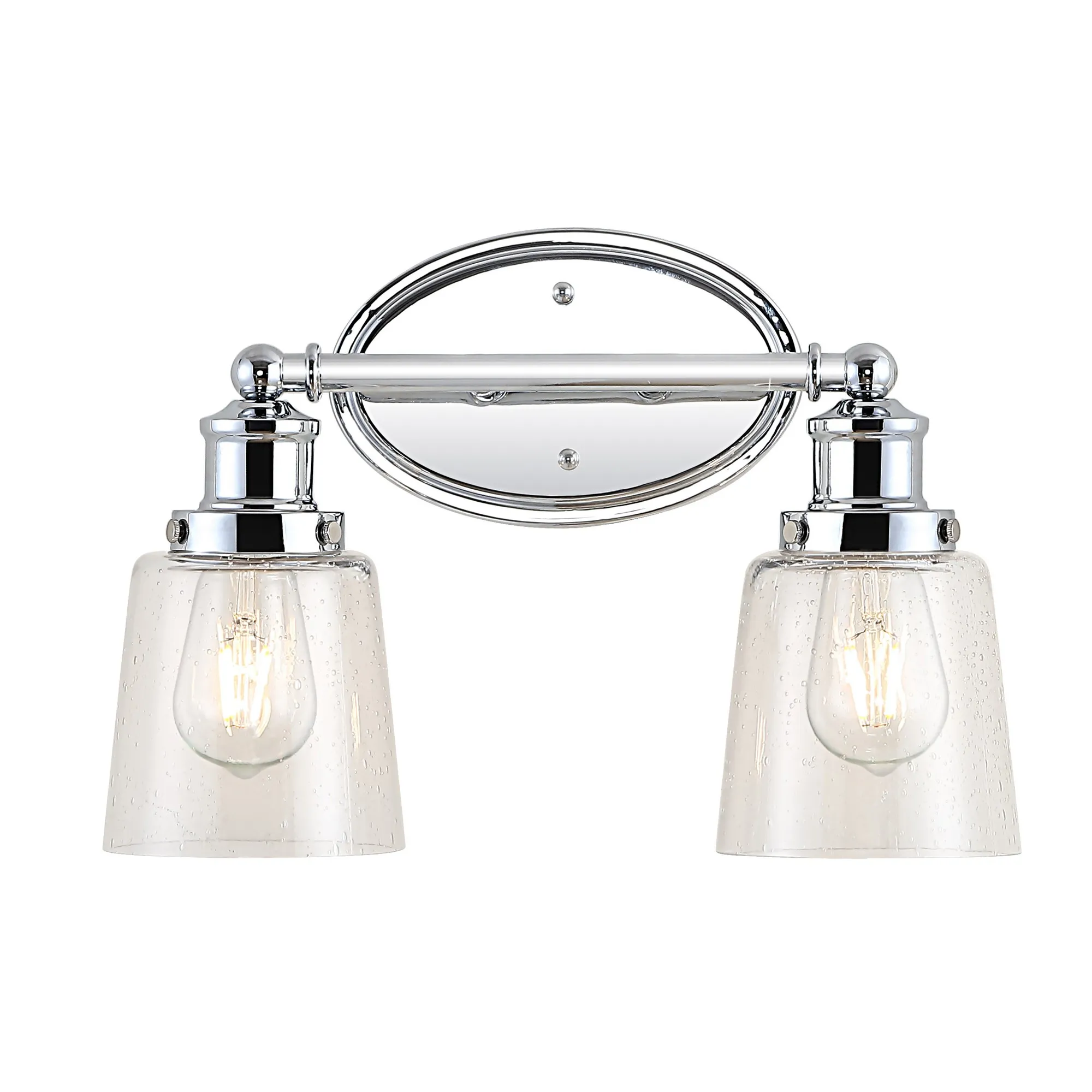 Beverly Iron/Seeded Glass Classic Cottage LED Vanity Light