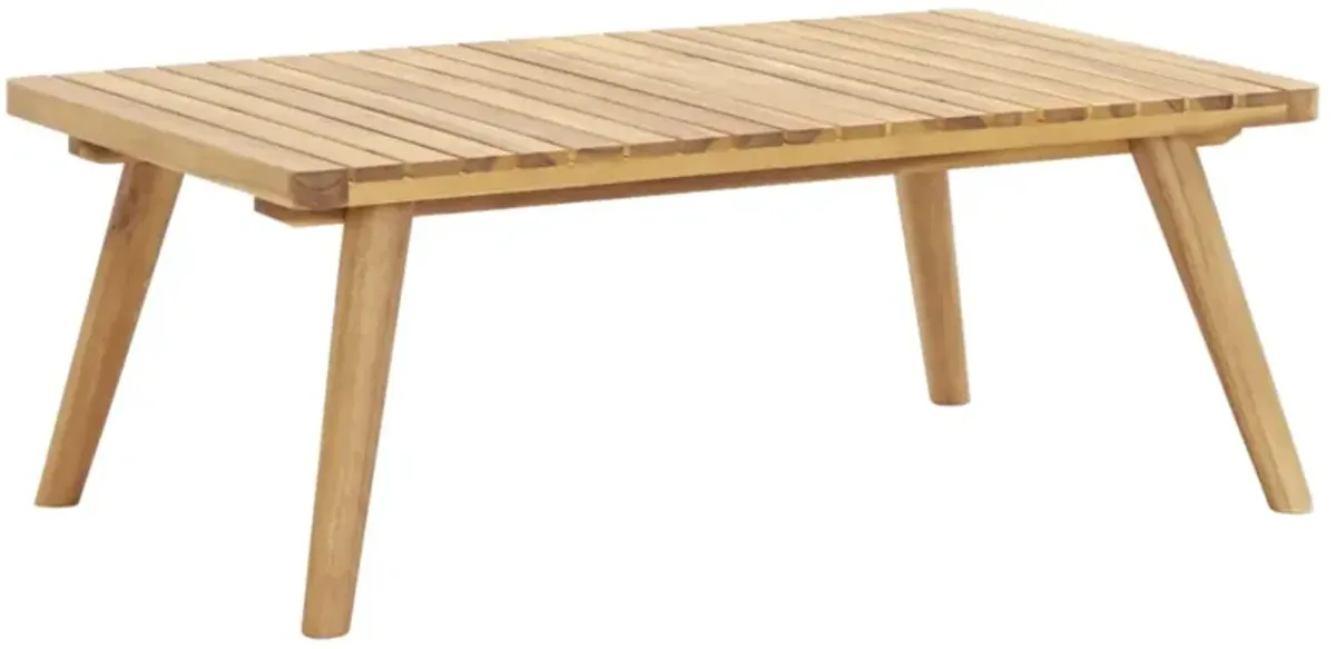 vidaXL Garden Coffee Table 35.4"x21.7"x13.8" Solid Acacia Wood