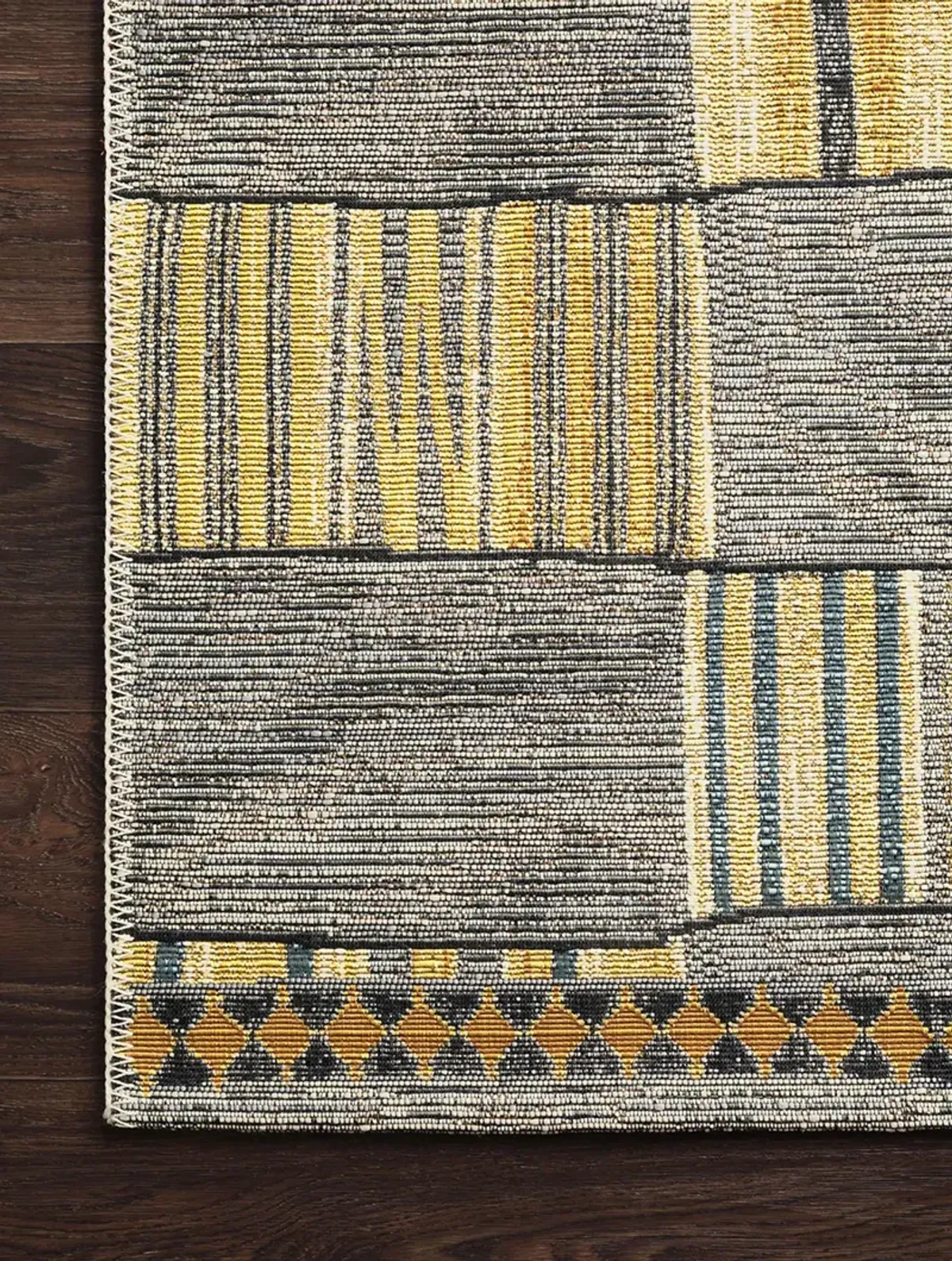 Mika MIK10 Granite/Multi 3'11" x 5'11" Rug