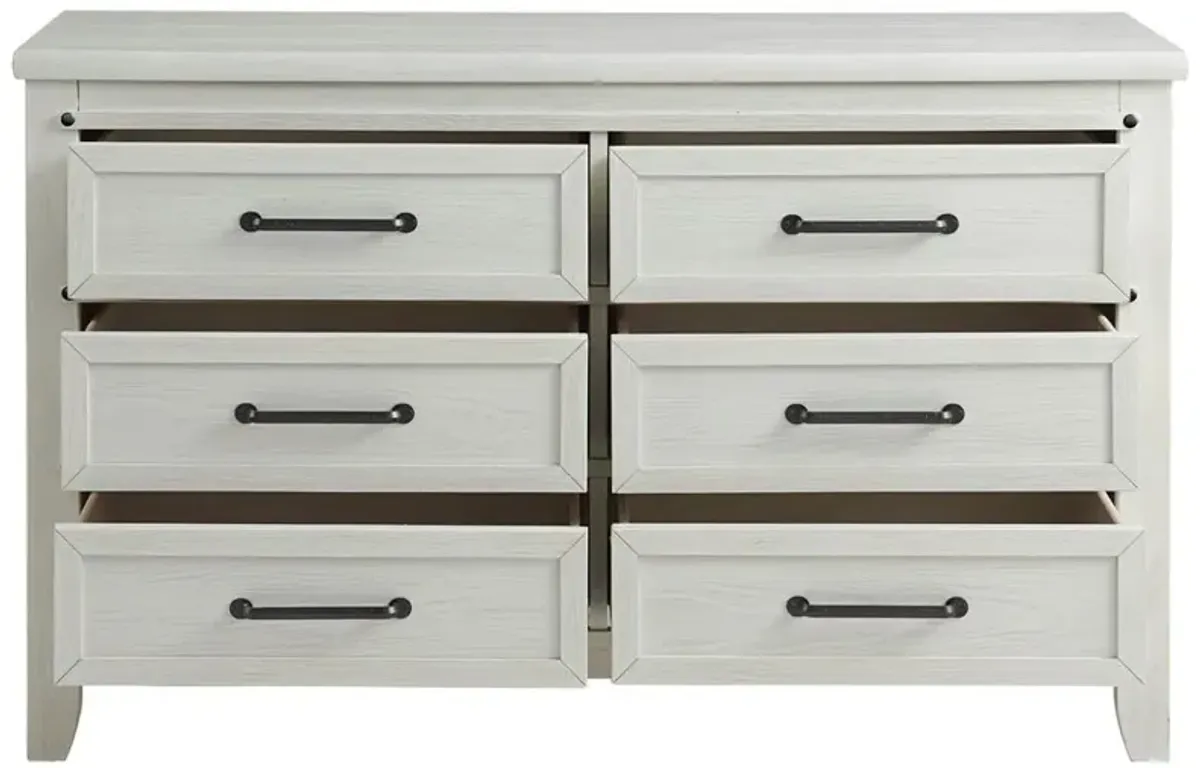 Soho Baby Ellison 6Dr Dresser Rustic White