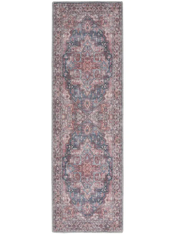 Machine Washable Series 1 SR101 Multicolor 2'2" x 10' Rug