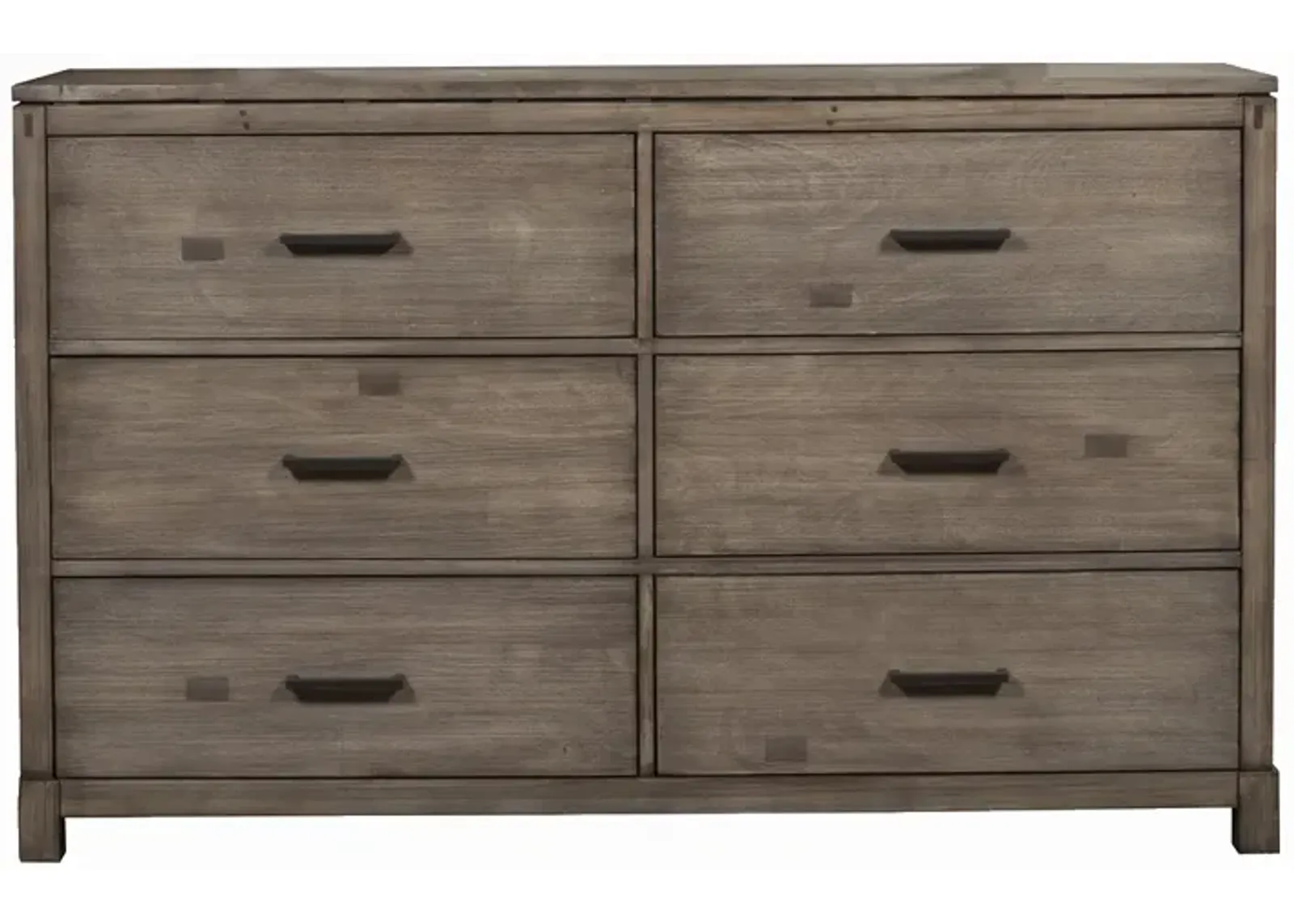 Sydney 6 Drawer Dresser, Weathered Grey