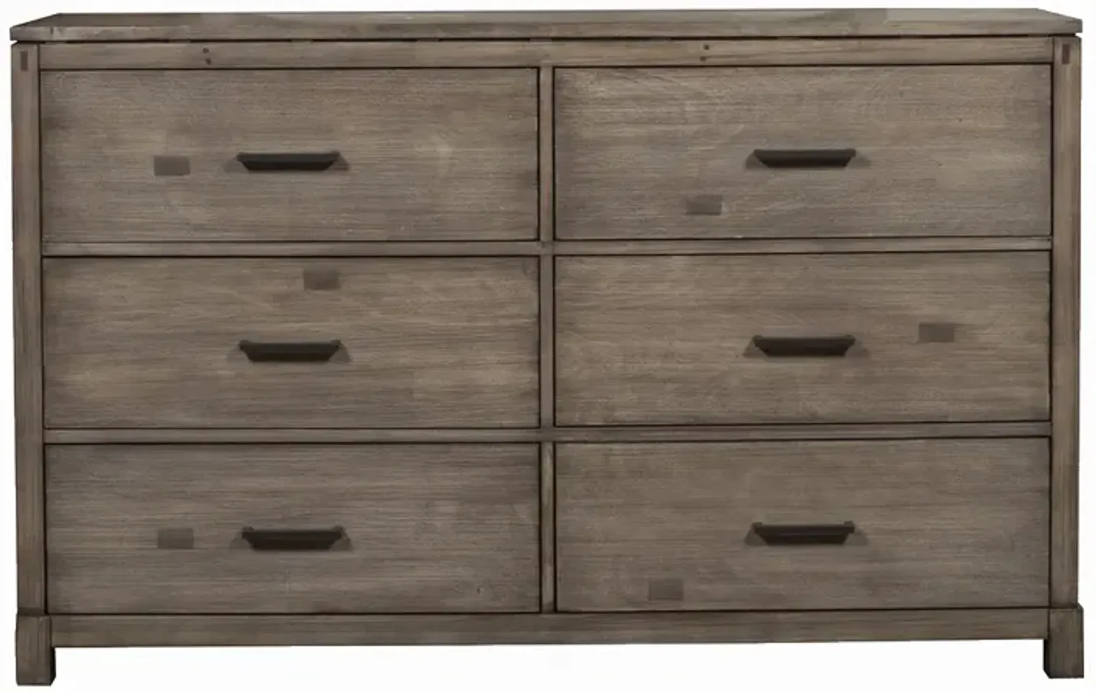 Sydney 6 Drawer Dresser, Weathered Grey