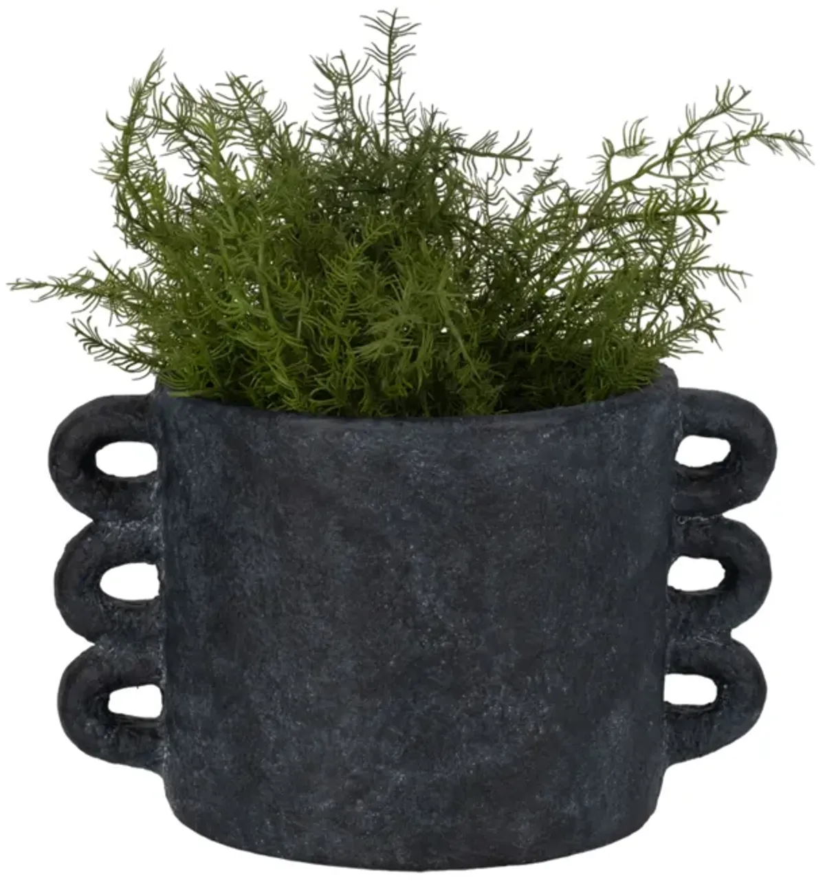 13" Black Arch Handle Planter