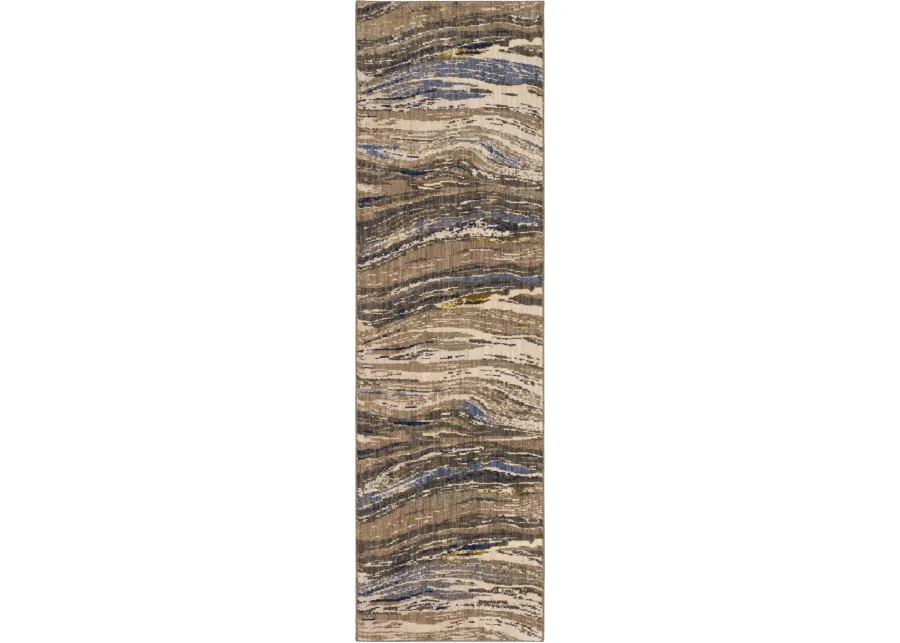 Enigma Continuum Smokey gray 2' 4" X 7' 10" Rug