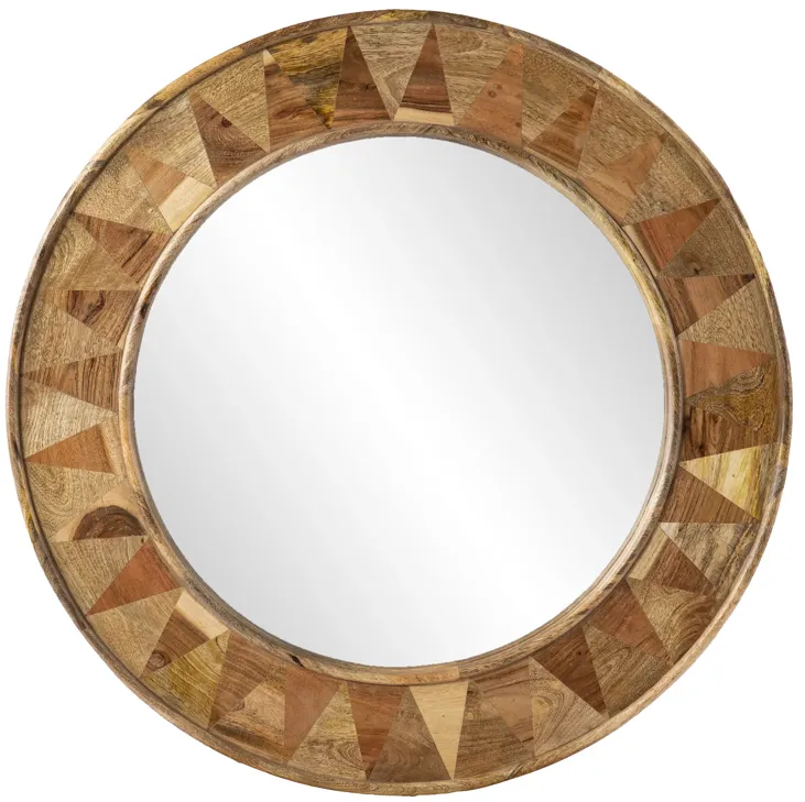 Edensor Round Decorative Mirror