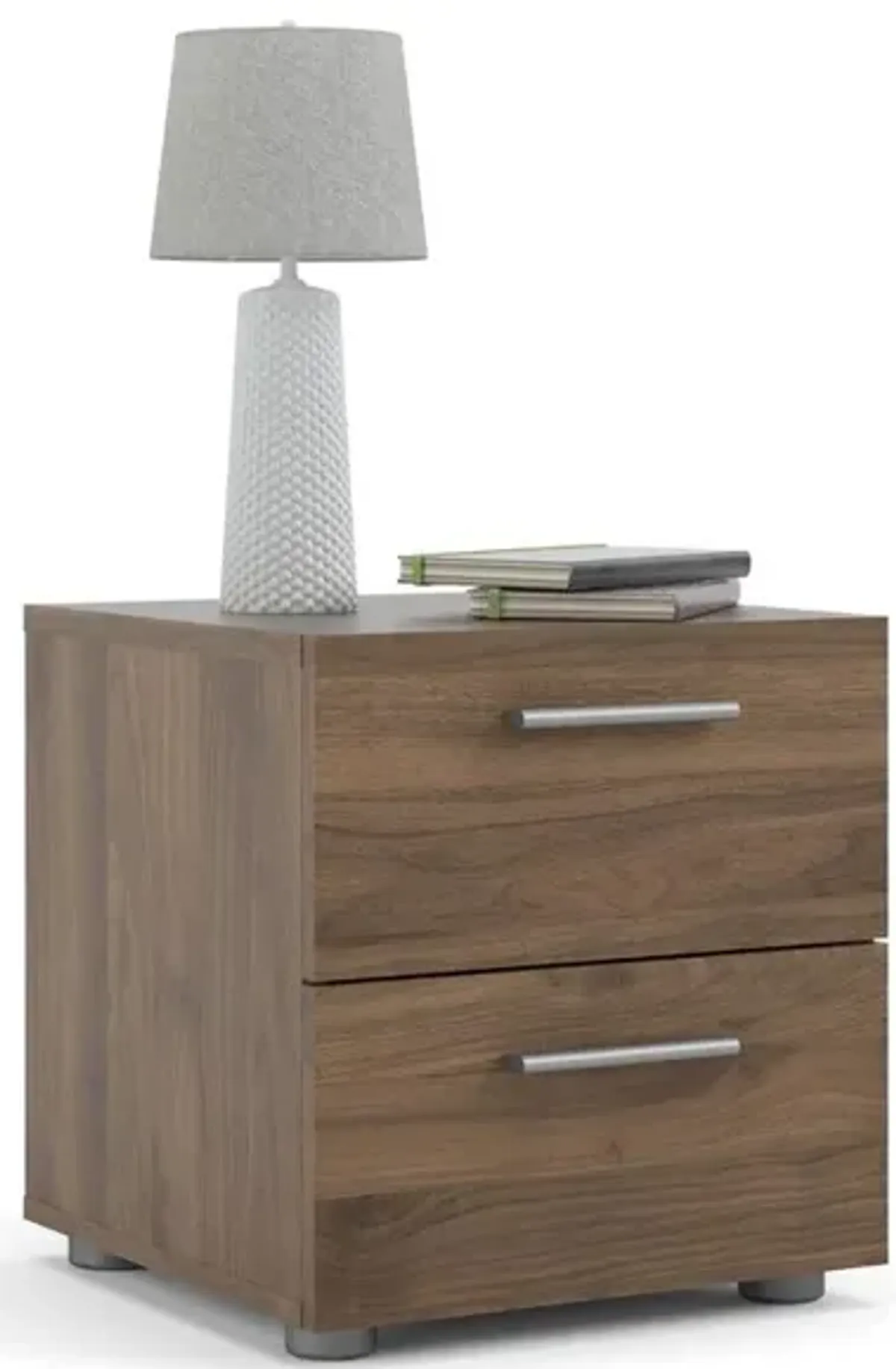 Tvilum Austin 2 Drawer Nightstand, Walnut