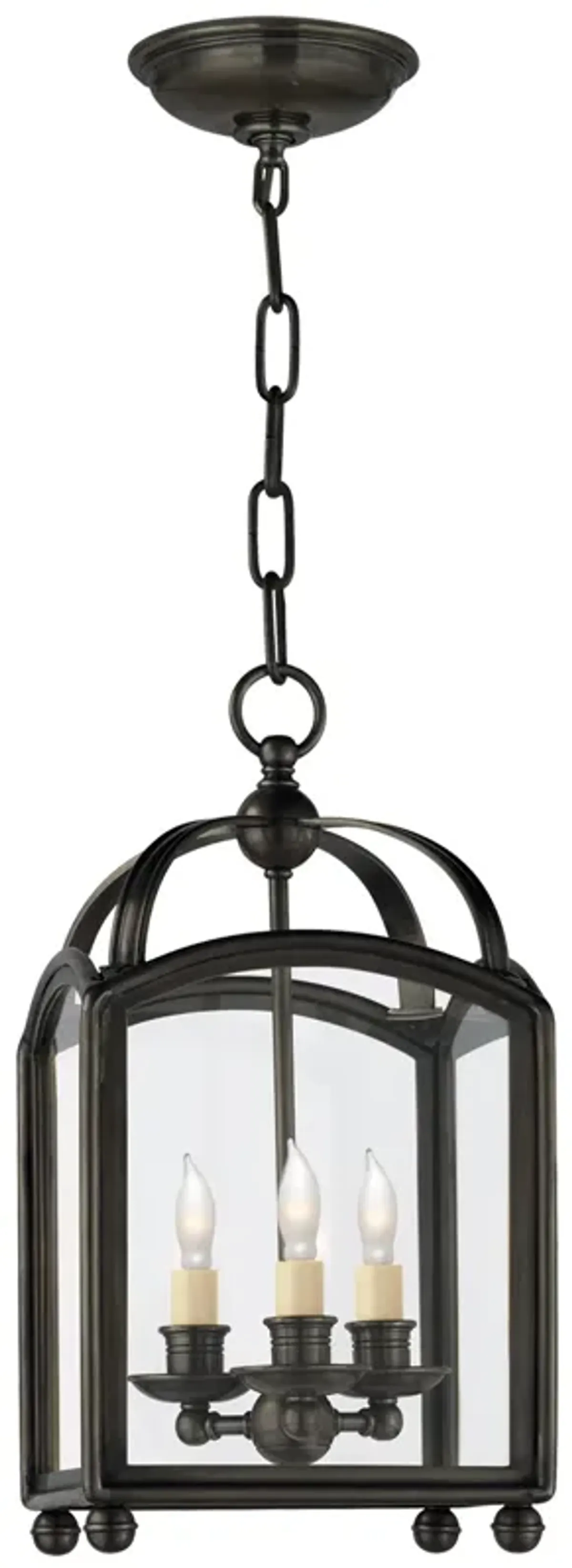 Arch Top Mini Lantern in Bronze