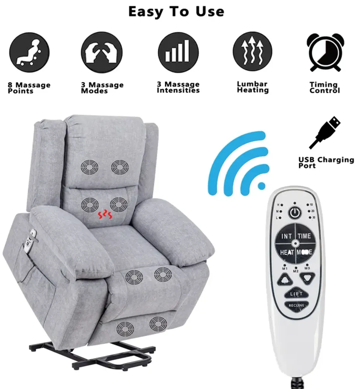 Massage Electric Recliner Chair for Elderly