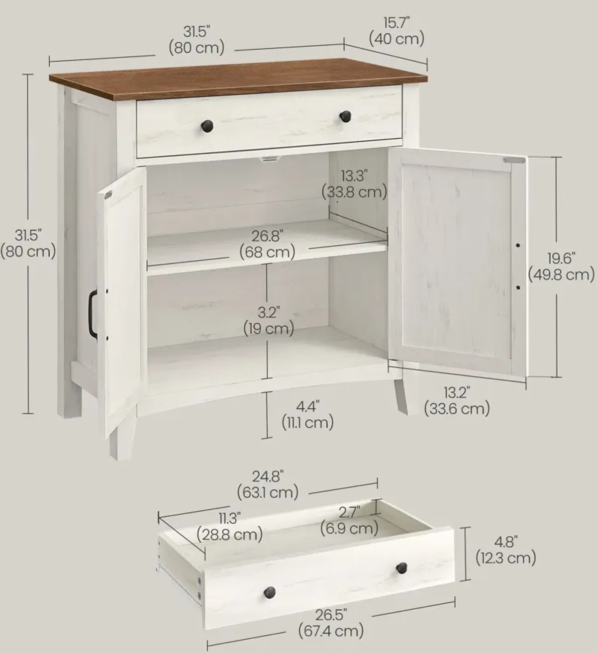 Buffet Cabinet with Storage Drawer