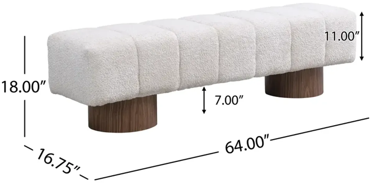 Merax Upholstered Dining Bench Ottoman