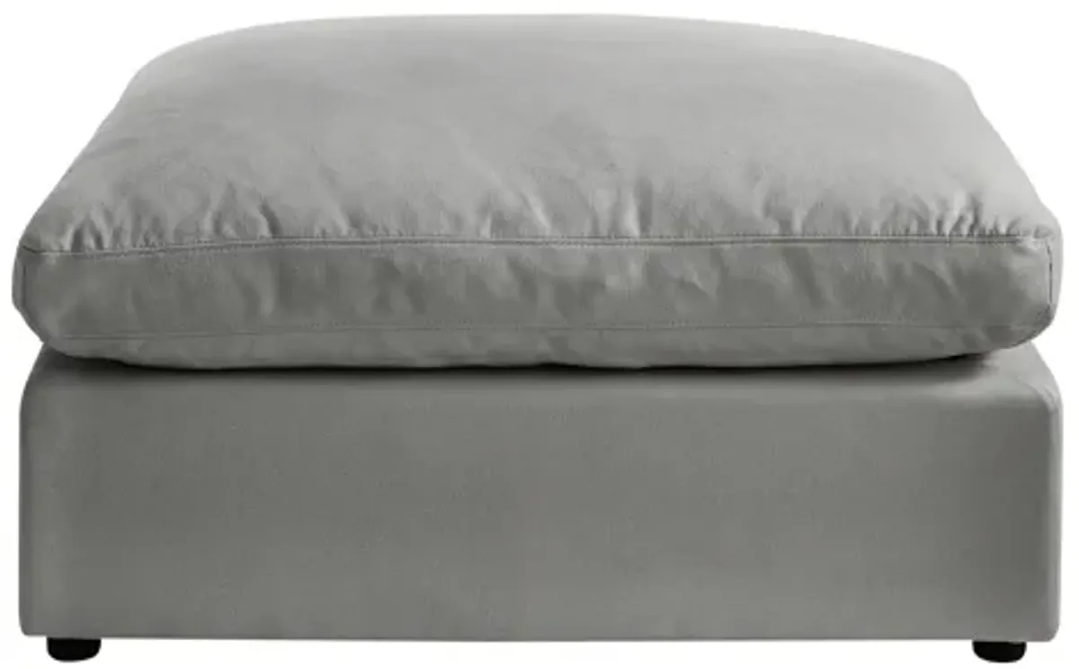 Rustic Manor Alissa Linen Ottoman