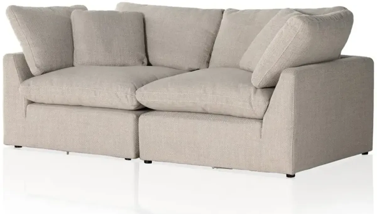 Stevie 2-Piece Sectional Loveseat in Wheat