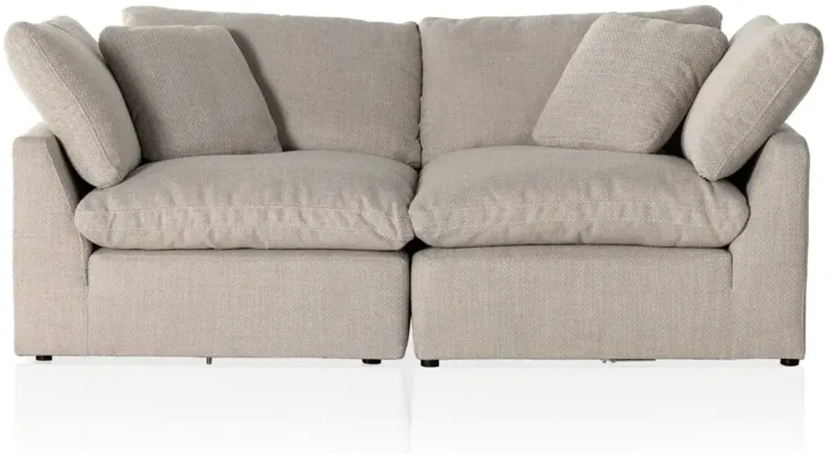 Stevie 2-Piece Sectional Loveseat in Wheat