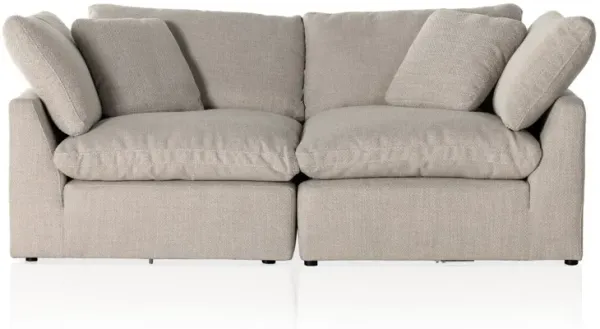 Stevie 2-Piece Sectional Loveseat in Wheat