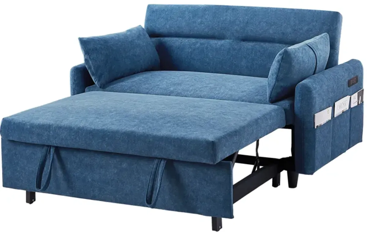 Merax Sleep Sofa Bed Loveseats Sofa Couch with Adjsutable Backrest