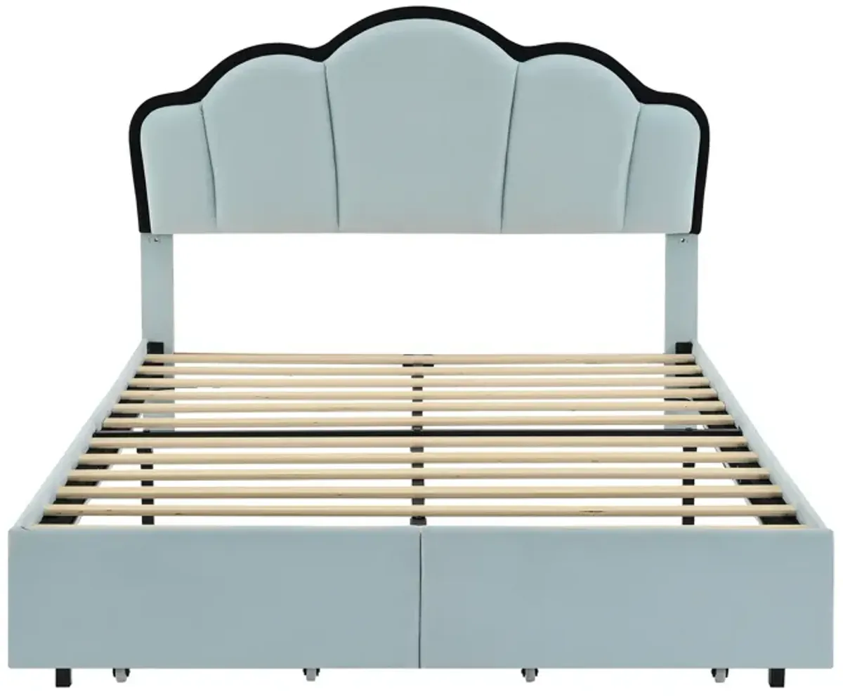 Merax Princess Platform Bed with LED