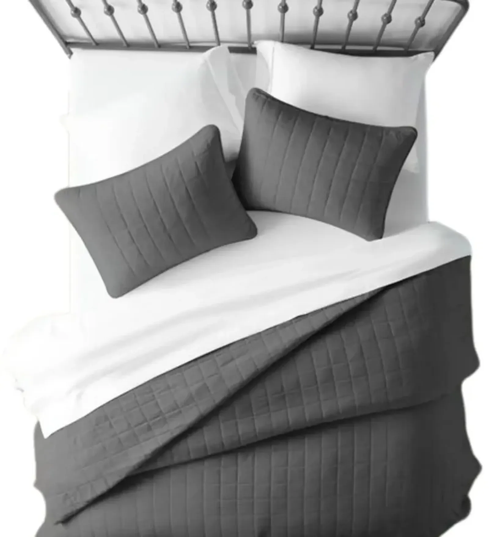 Hivvago 3 Piece Microfiber Farmhouse Coverlet Bedspread Set