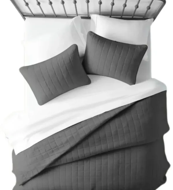 Hivvago 3 Piece Microfiber Farmhouse Coverlet Bedspread Set