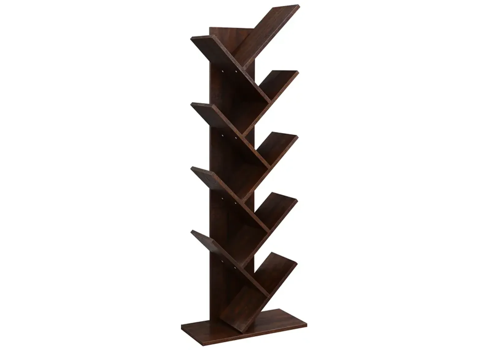 8-Tier Tree Bookshelf with Wooden Shelves – Ideal for Home Office