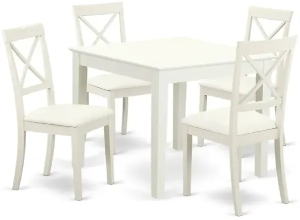 Dining Room Set Linen White