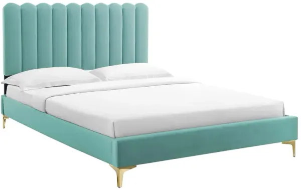 Modway - Reagan Queen Performance Velvet Platform Bed