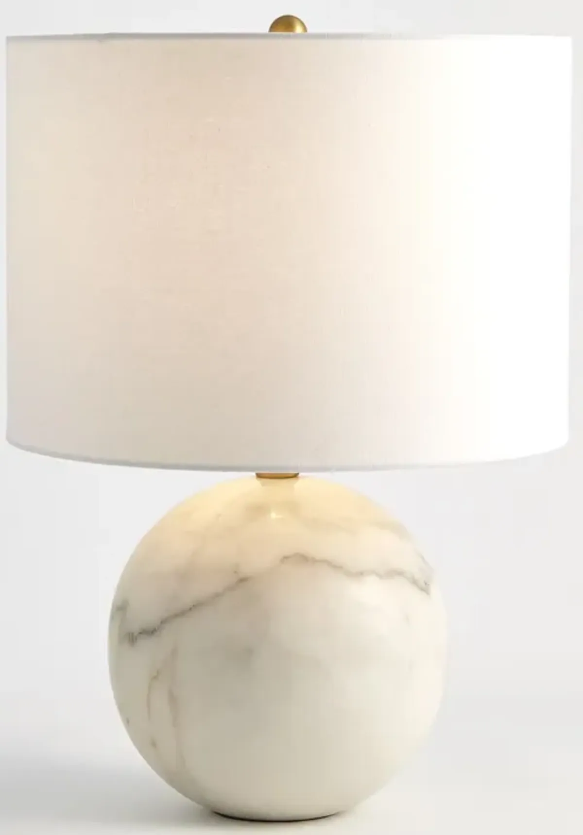 Marble Sphere Lamp-White