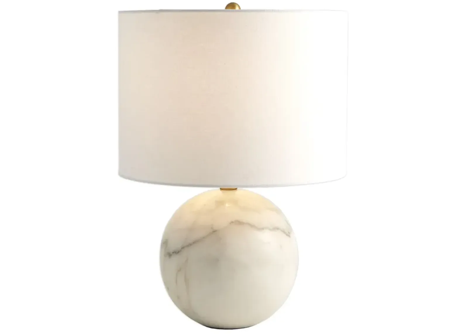 Marble Sphere Lamp-White