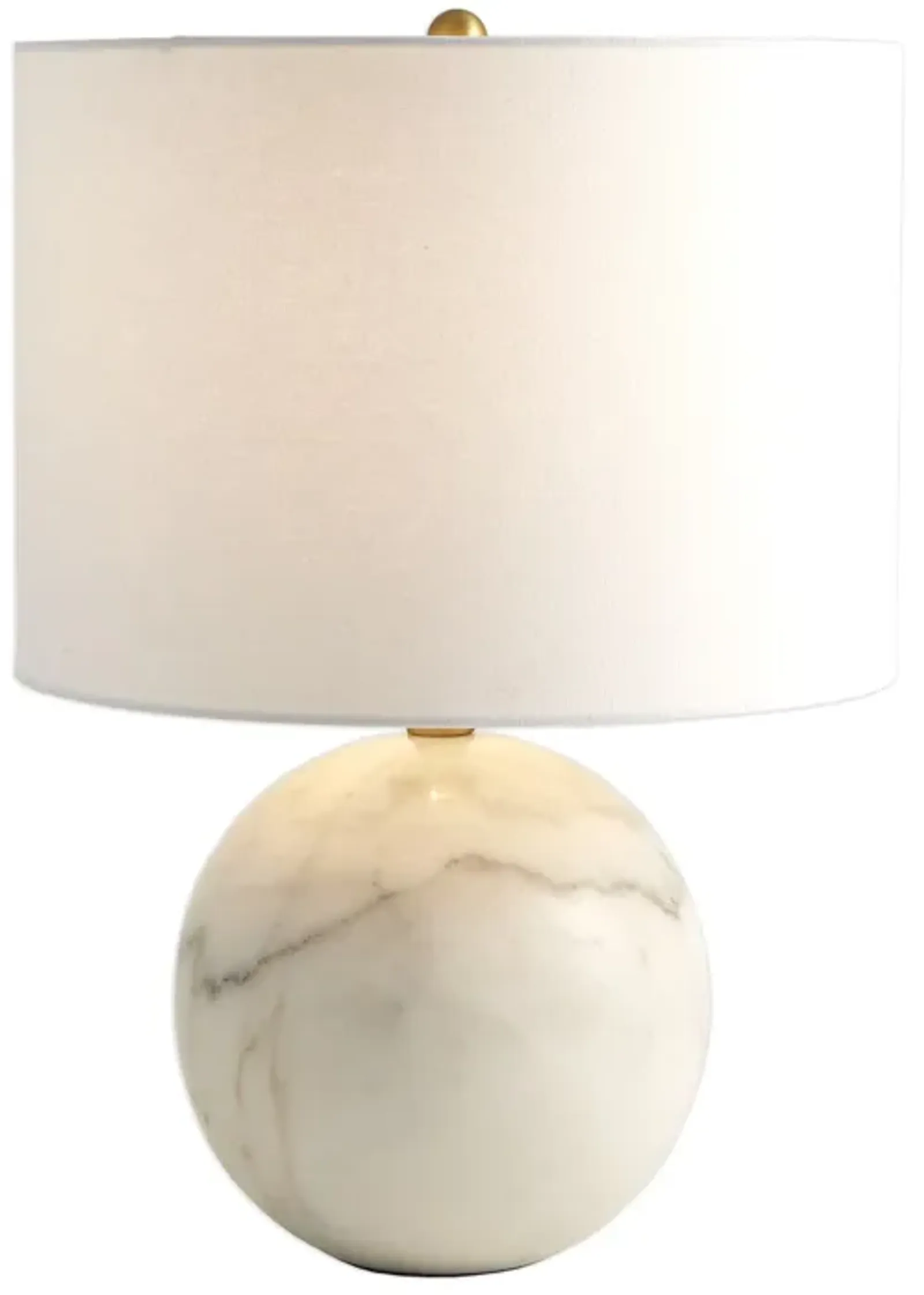 Marble Sphere Lamp-White