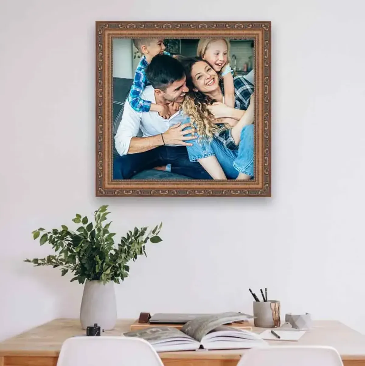 Antique Gold Square Picture Frame