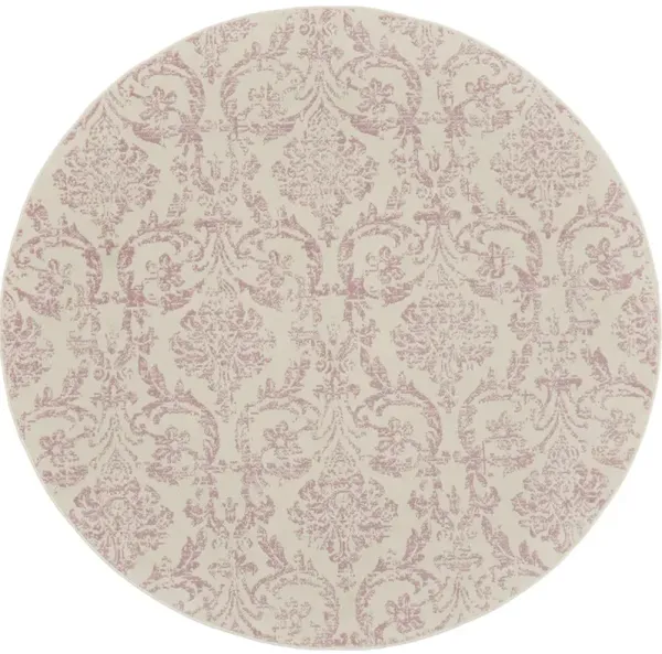 Jubilant JUB09 Ivory/Pink 8'6" x 12' Rug