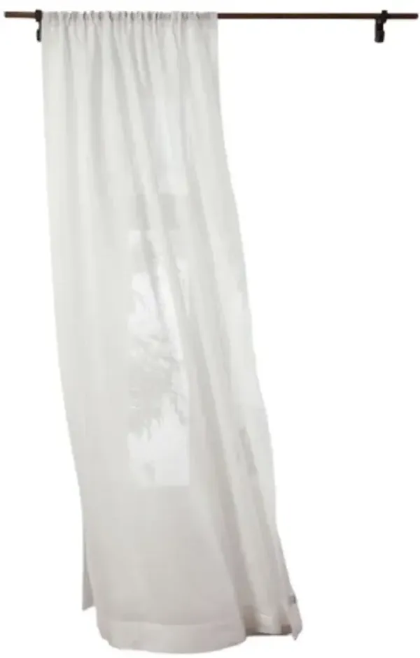 Solino Home 100% Pure Linen Curtain - Sheer Curtain