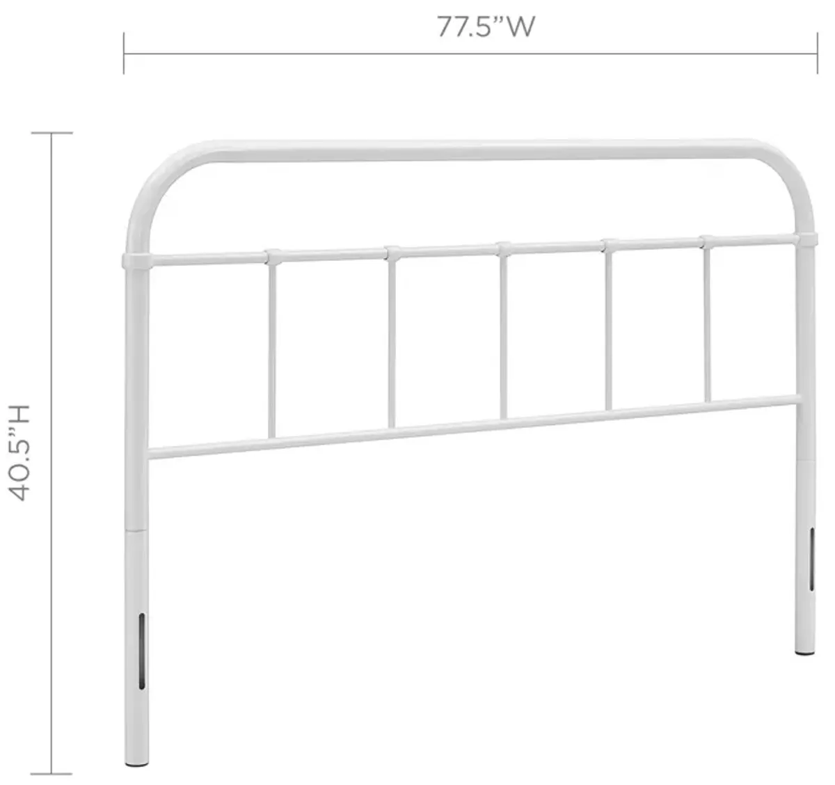 Modway - Serena King Steel Headboard