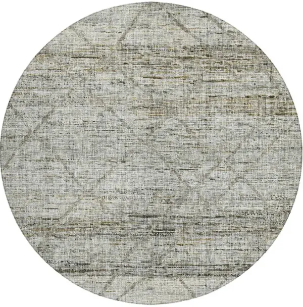 Portico PO1 Pewter 8' Round Rug