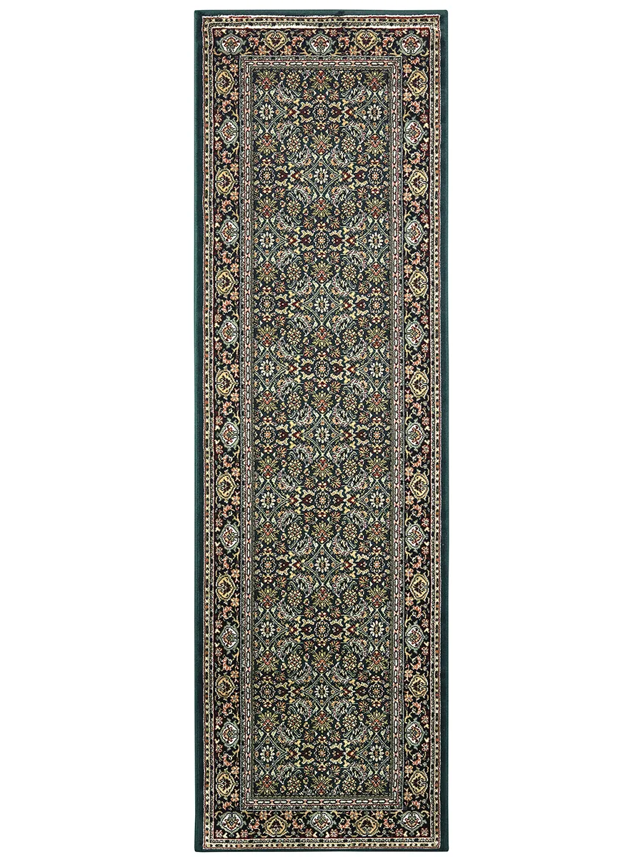 Kashan 2'3" x 7'6" Navy Rug