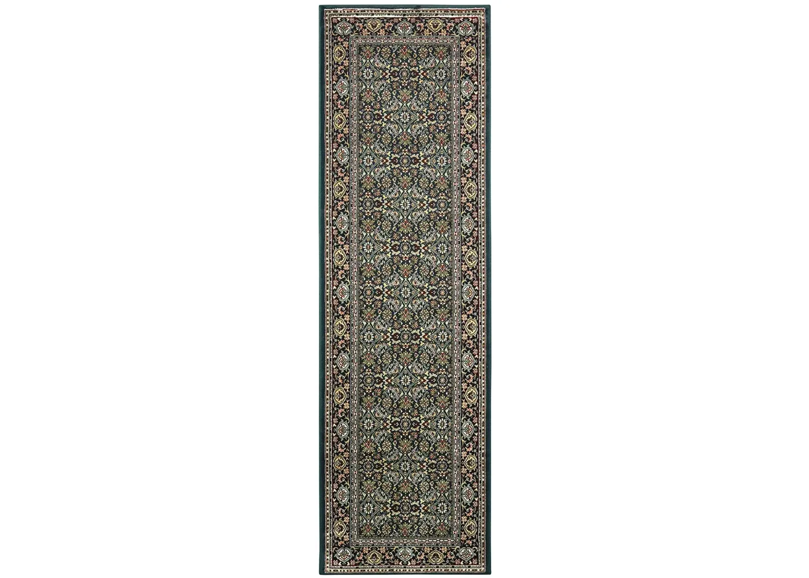 Kashan 2'3" x 7'6" Navy Rug