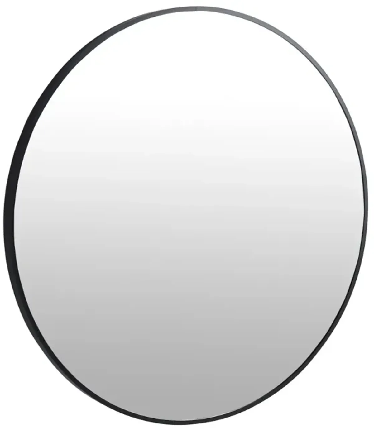 32 x 32 Inch Bathroom Mirror Black Aluminum Frame