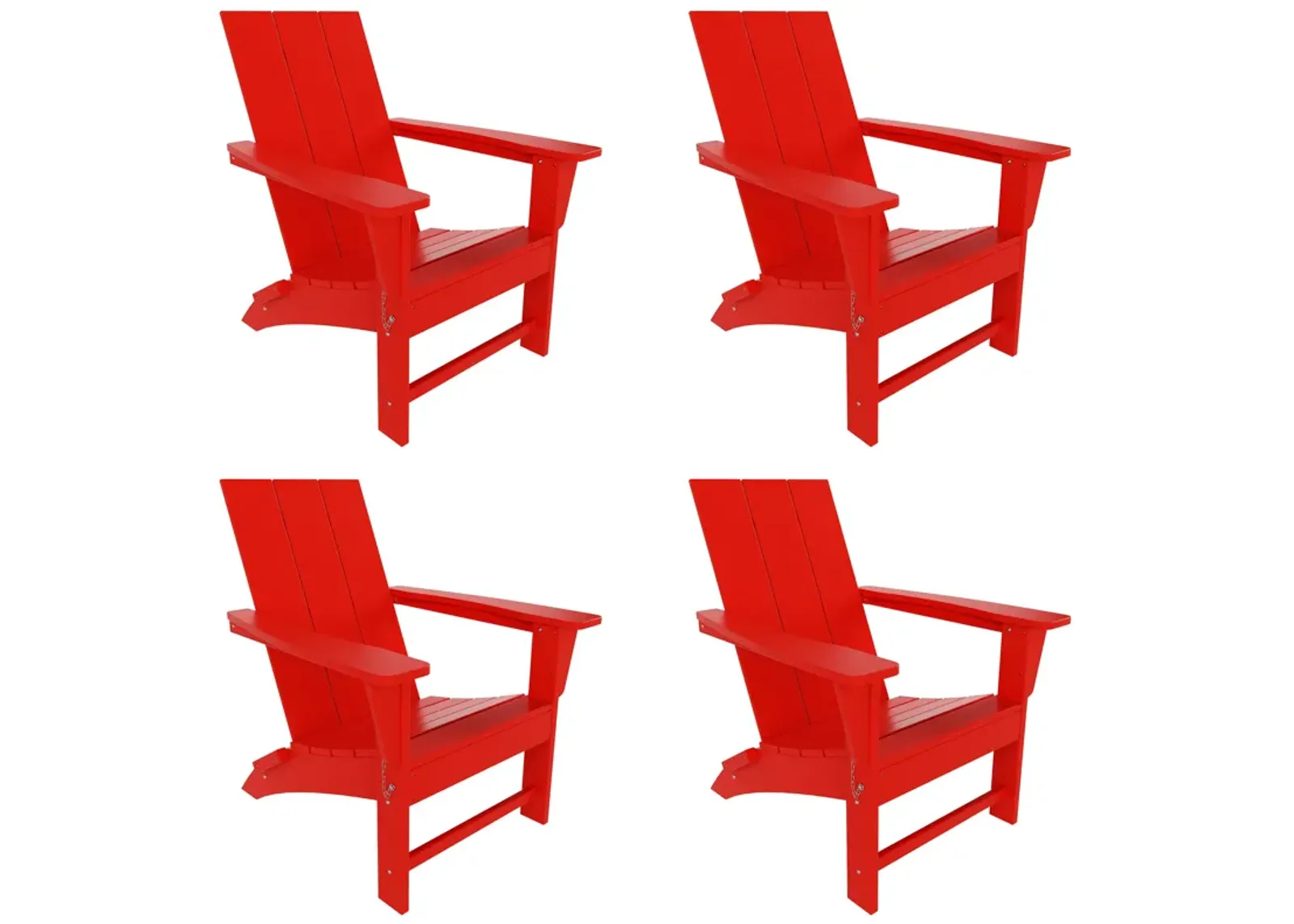 WestinTrends Modern Folding Adirondack Chair (Set of 4)